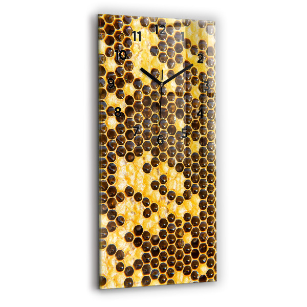 Modern vertical wall clock Honeycomb