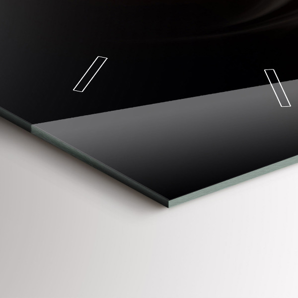 Modern vertical wall clock A cup of coffee