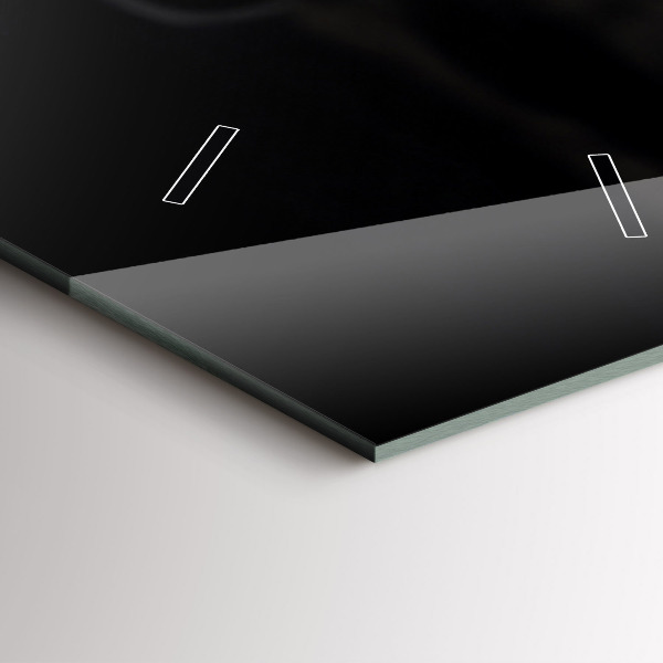 Modern vertical wall clock Cup and coffee beans