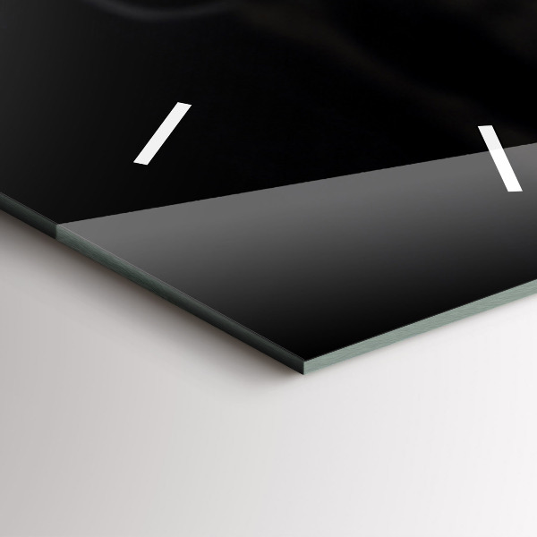 Modern vertical wall clock Cup and coffee beans