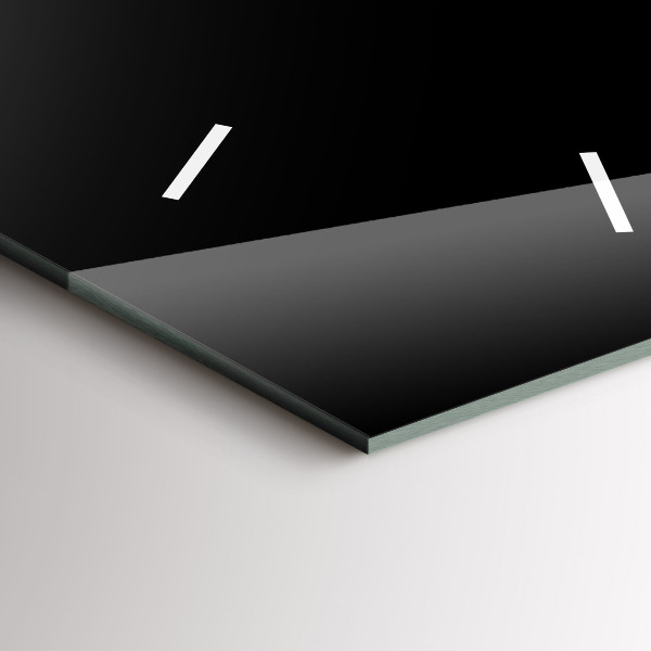 Modern vertical wall clock Black coffee