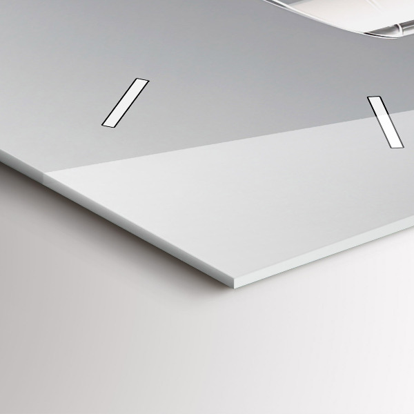 Modern vertical wall clock A glass of red wine