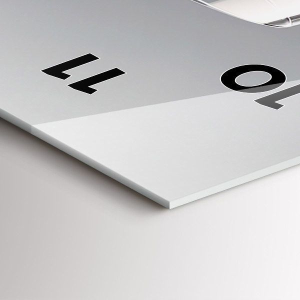 Modern vertical wall clock A glass of red wine