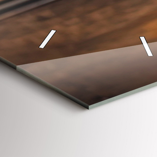 Modern vertical wall clock A cup of coffee