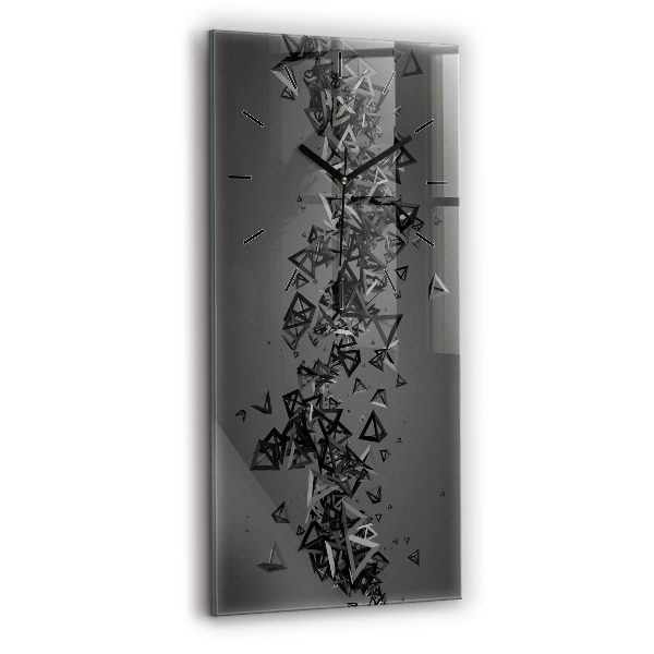Modern vertical wall clock Dark abstraction