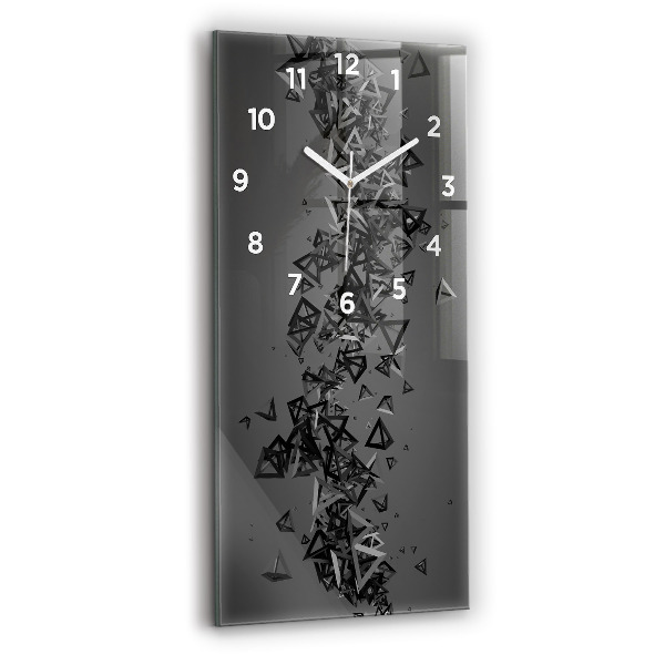 Modern vertical wall clock Dark abstraction