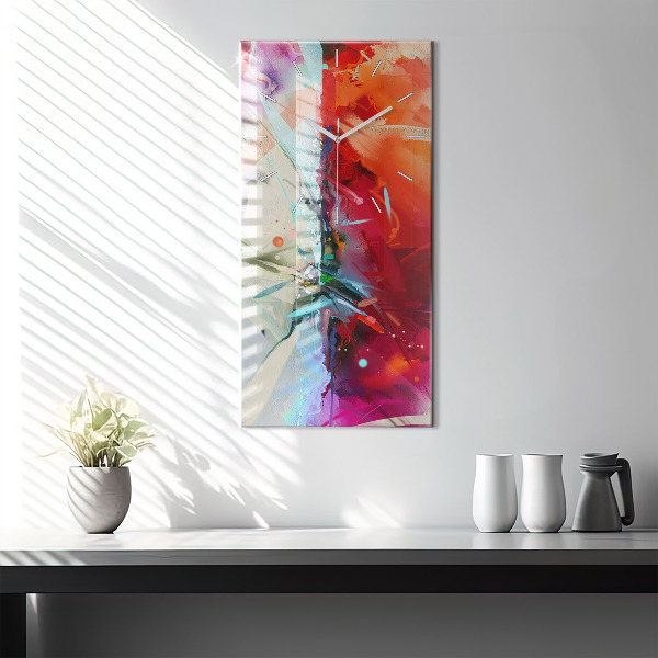 Modern vertical wall clock Rows of spices