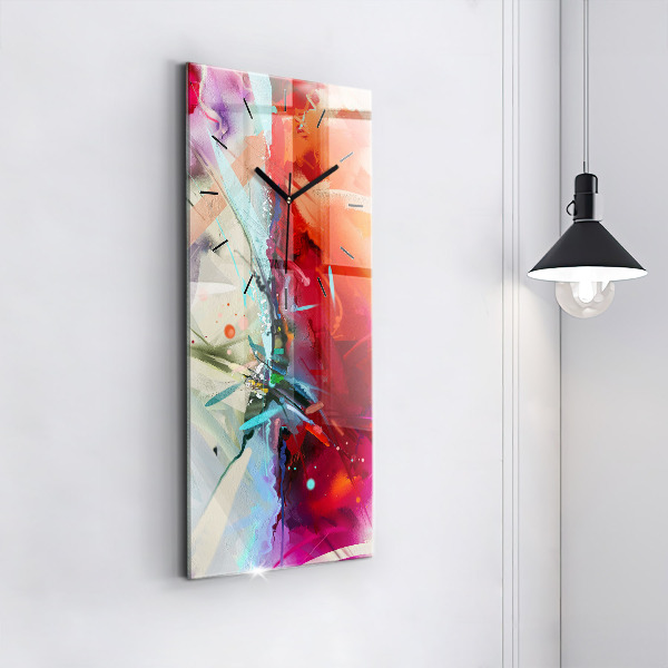 Modern vertical wall clock Rows of spices