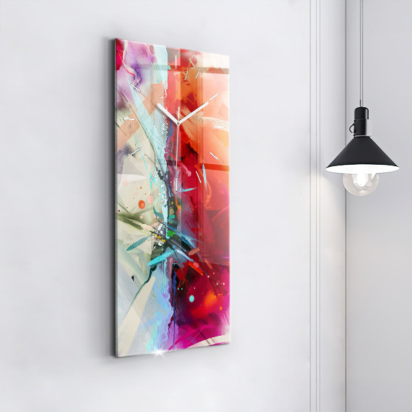 Modern vertical wall clock Rows of spices