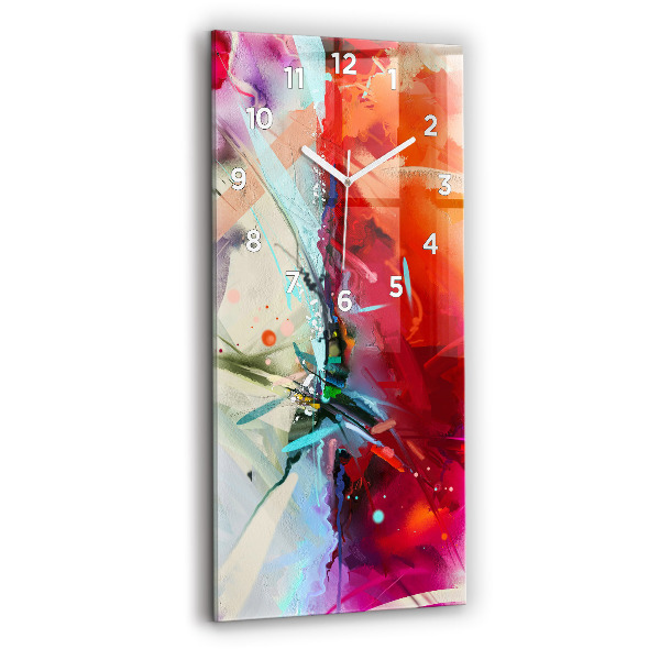 Modern vertical wall clock Rows of spices