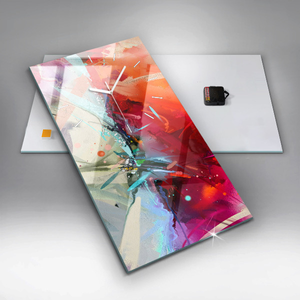 Modern vertical wall clock Rows of spices