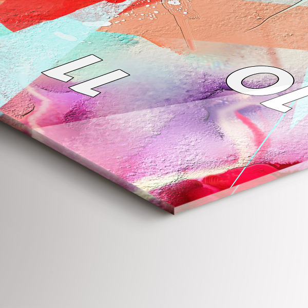 Modern vertical wall clock Rows of spices