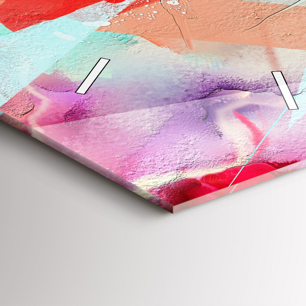 Modern vertical wall clock Rows of spices