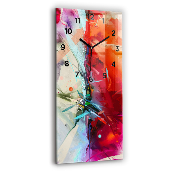 Modern vertical wall clock Rows of spices