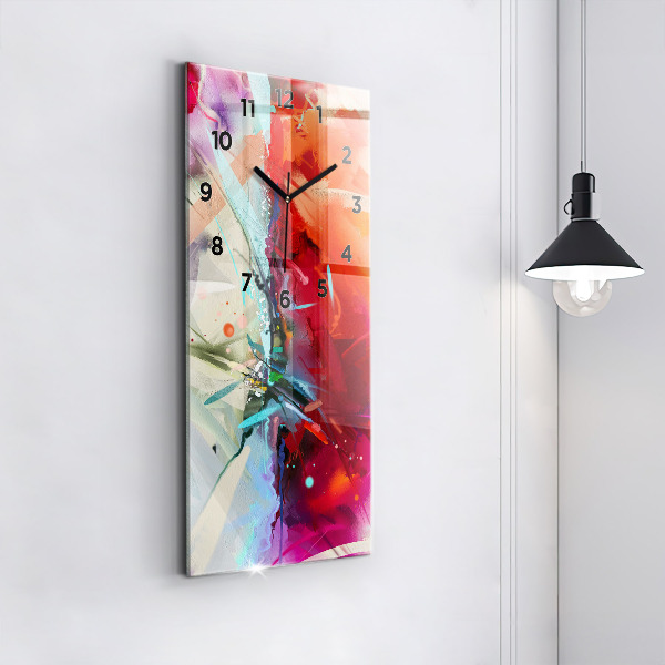 Modern vertical wall clock Rows of spices