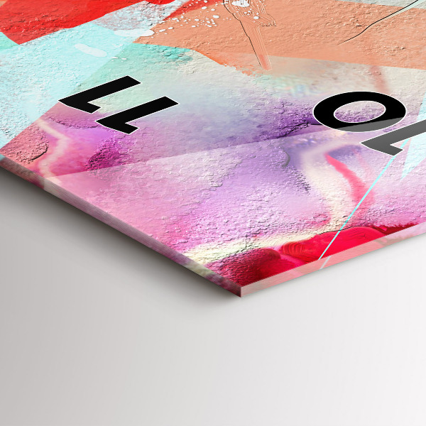 Modern vertical wall clock Rows of spices