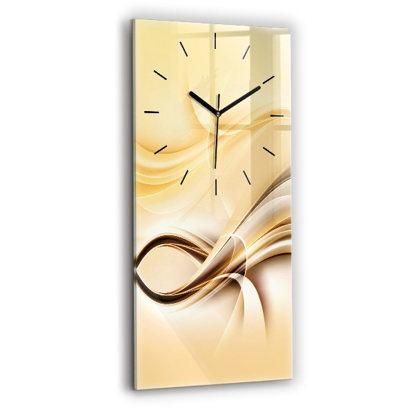 Modern vertical wall clock Abstraction waves