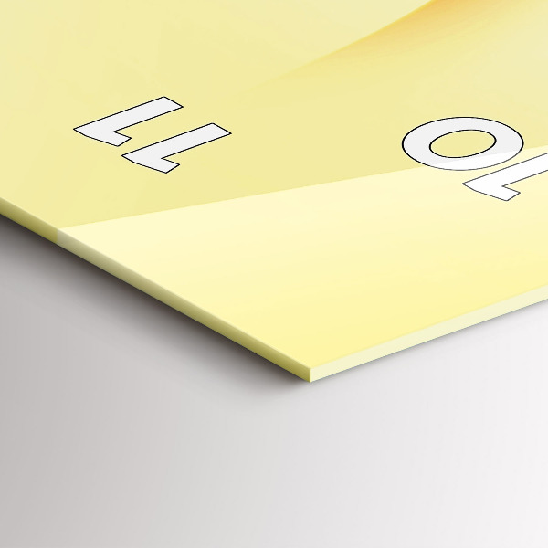 Modern vertical wall clock Abstraction waves