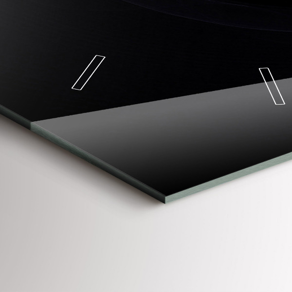 Modern vertical wall clock Purple abstraction