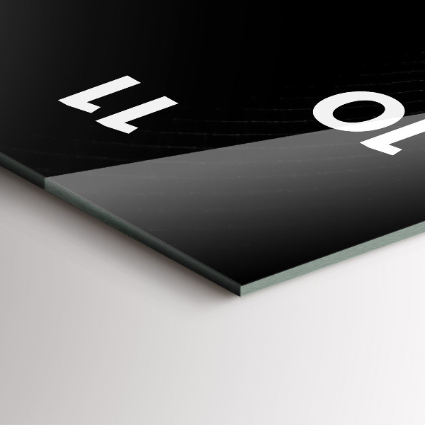 Modern vertical wall clock Abstract smoke