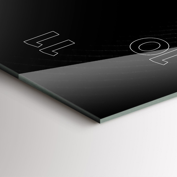 Modern vertical wall clock Abstract smoke