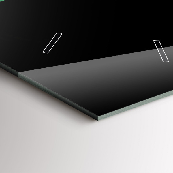 Modern vertical wall clock Green abstraction