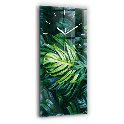 Modern vertical wall clock The Tropical Side of Nature