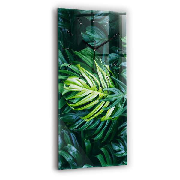 Modern vertical wall clock The Tropical Side of Nature