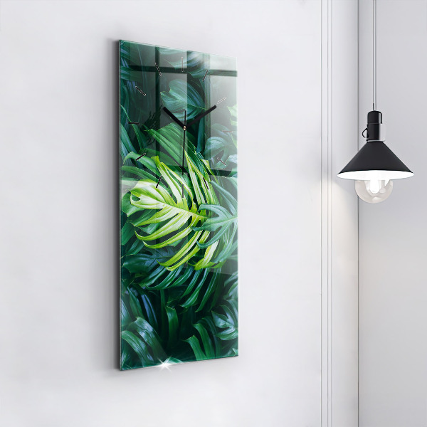 Modern vertical wall clock The Tropical Side of Nature