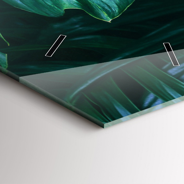 Modern vertical wall clock The Tropical Side of Nature