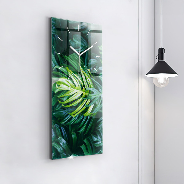 Modern vertical wall clock The Tropical Side of Nature