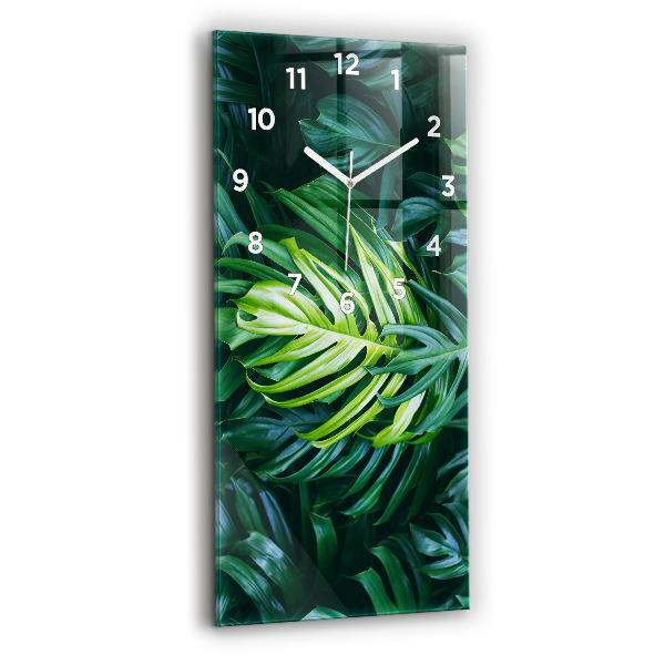 Modern vertical wall clock The Tropical Side of Nature