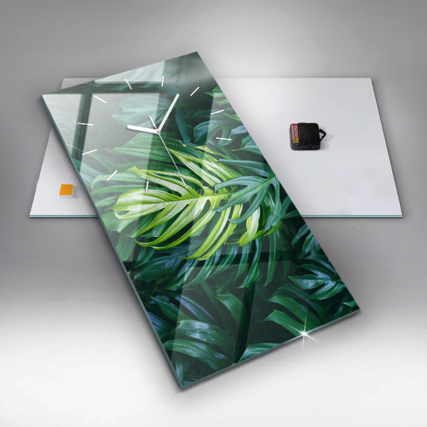 Modern vertical wall clock The Tropical Side of Nature