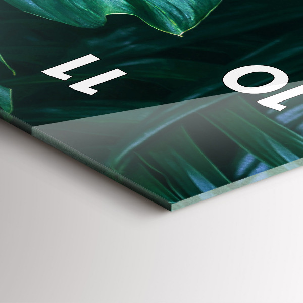 Modern vertical wall clock The Tropical Side of Nature