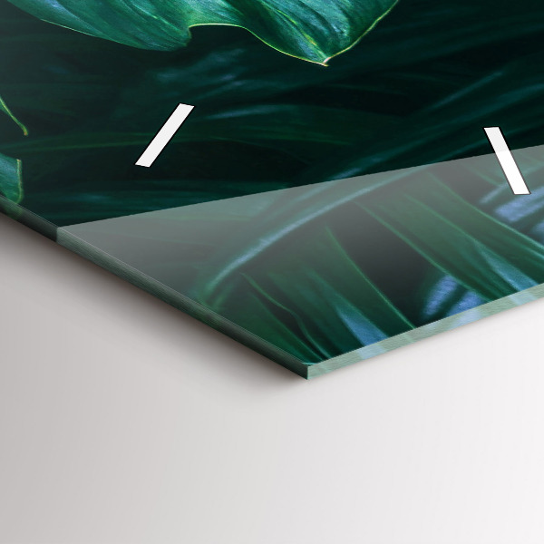 Modern vertical wall clock The Tropical Side of Nature