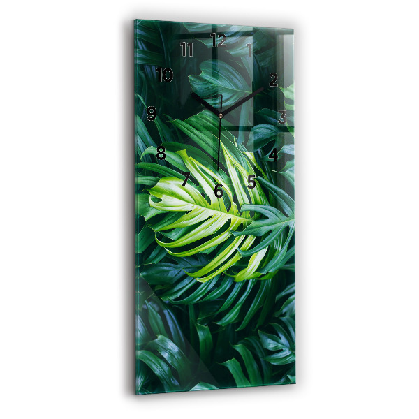 Modern vertical wall clock The Tropical Side of Nature