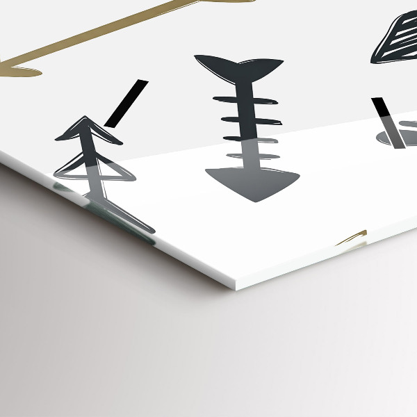 Modern vertical wall clock Geometric hipster pattern