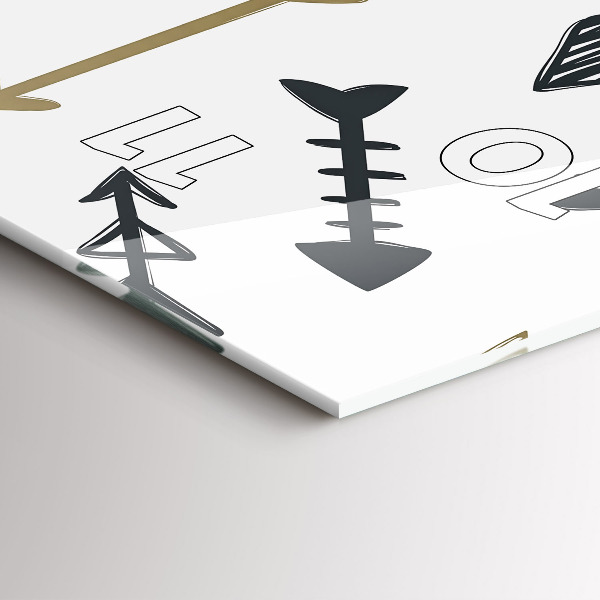 Modern vertical wall clock Geometric hipster pattern