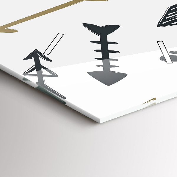 Modern vertical wall clock Geometric hipster pattern