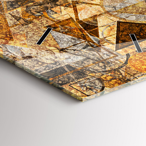 Modern vertical wall clock Geometric Shapes