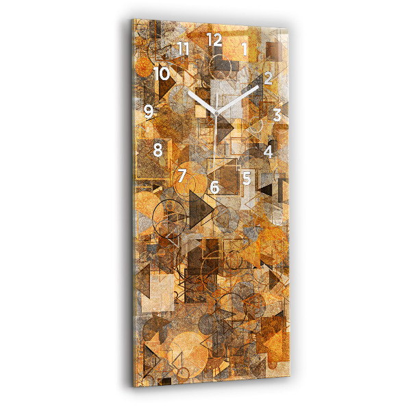 Modern vertical wall clock Geometric Shapes