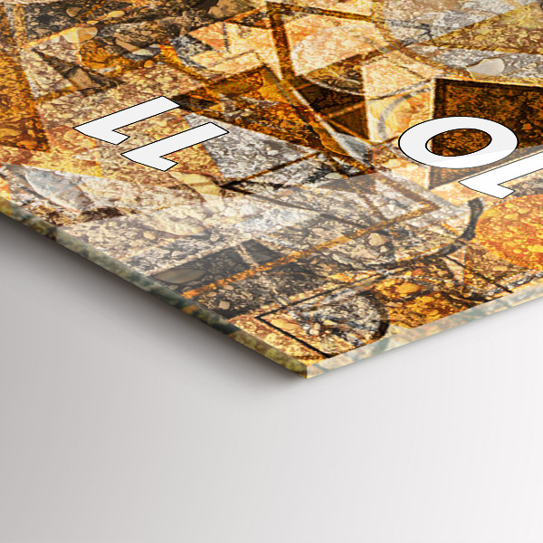 Modern vertical wall clock Geometric Shapes