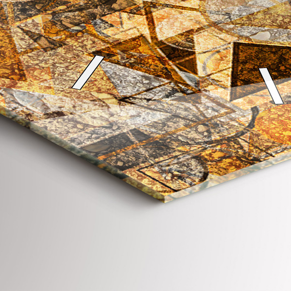 Modern vertical wall clock Geometric Shapes