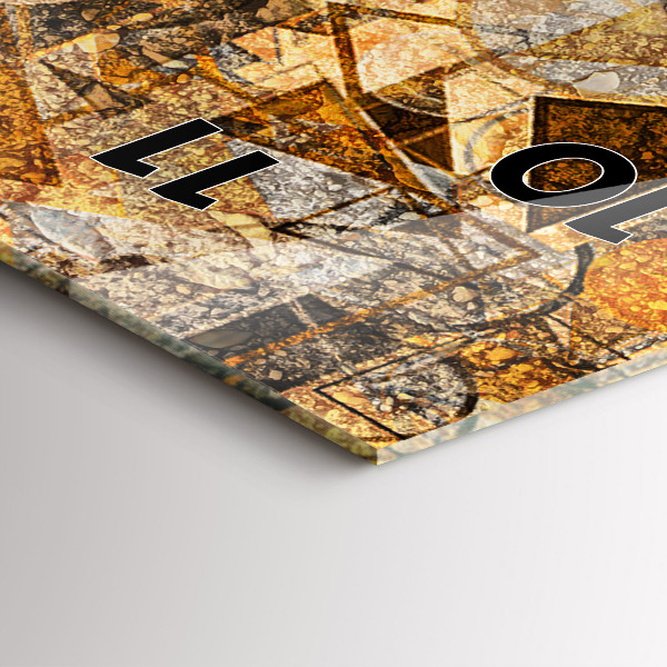 Modern vertical wall clock Geometric Shapes