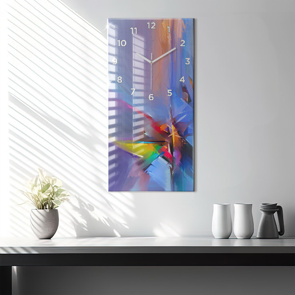 Modern vertical wall clock Seascape