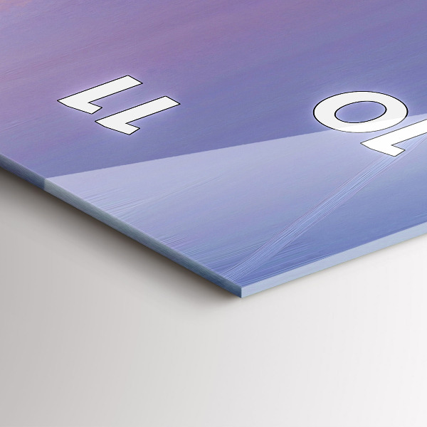 Modern vertical wall clock Seascape