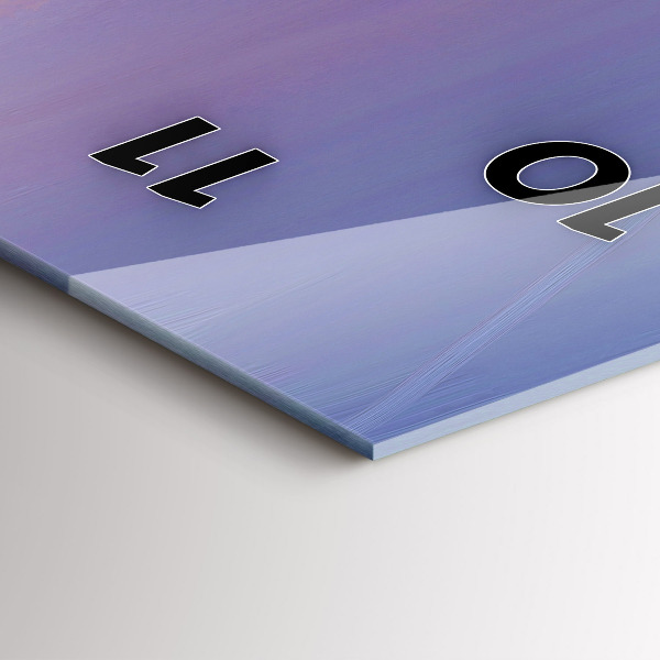 Modern vertical wall clock Seascape