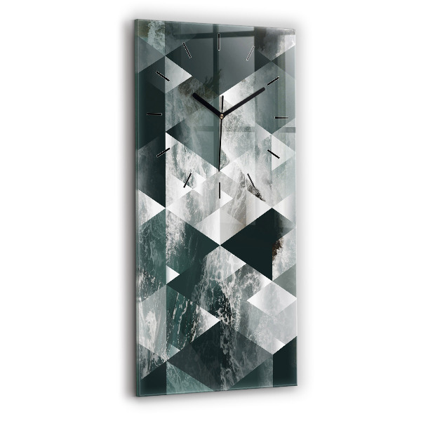 Modern vertical wall clock Abstract sea waves