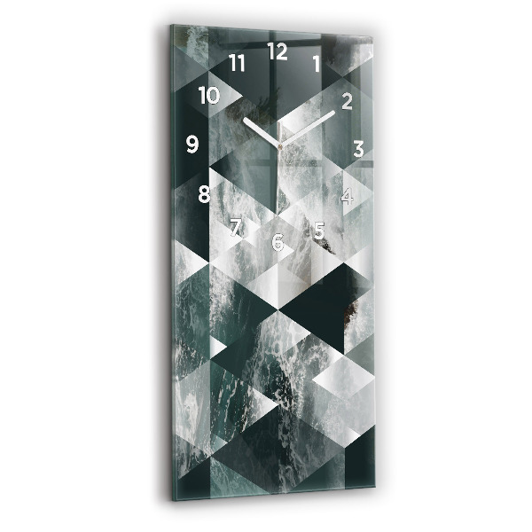 Modern vertical wall clock Abstract sea waves