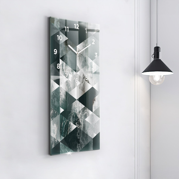 Modern vertical wall clock Abstract sea waves